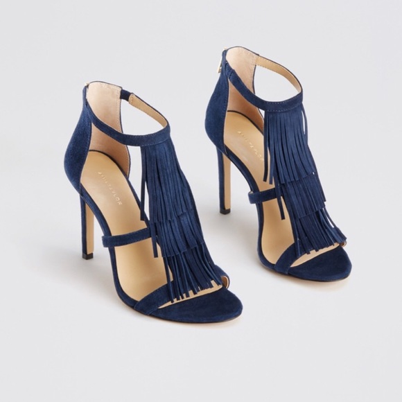 Ann Taylor Shoes - Brand New Ann Taylor Tara Fringe Sandal in Blue